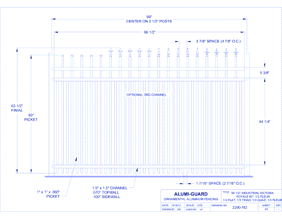 8' Industrial Orleans 60" Royale (I8V603S0-1-3)