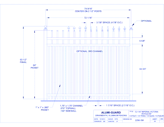 6' Imperial Orleans 60" Royale (IM6V603S0-1-3)