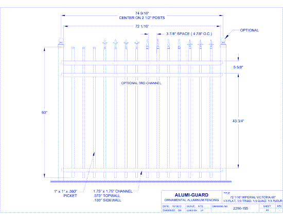 6' Imperial Orleans 60" (IM6V603S-3)