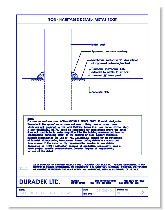 Non-habitable NH-05 - Metal Post