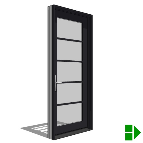 Reserve Series Contemporary: In-Swing Door, Single, Vent Units