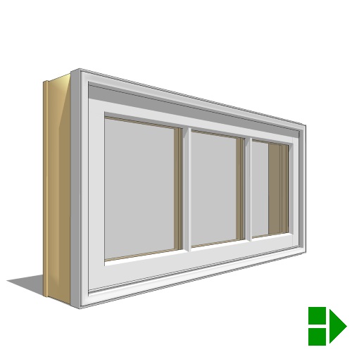 Reserve Series Traditional: In-Swing Window, Double, Transom Unit