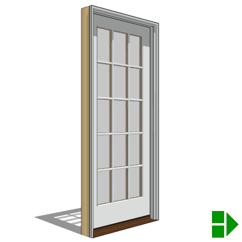 Reserve Series Traditional: In-Swing Door, French-Single, Fixed Units