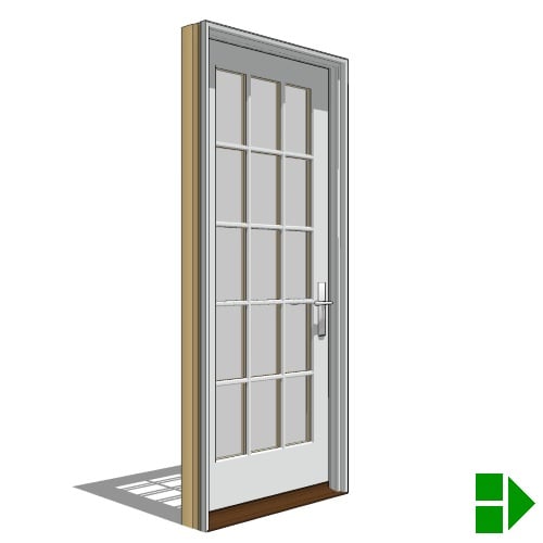 Reserve Series Traditional: In-Swing Door, French-Single, Left Hand Units
