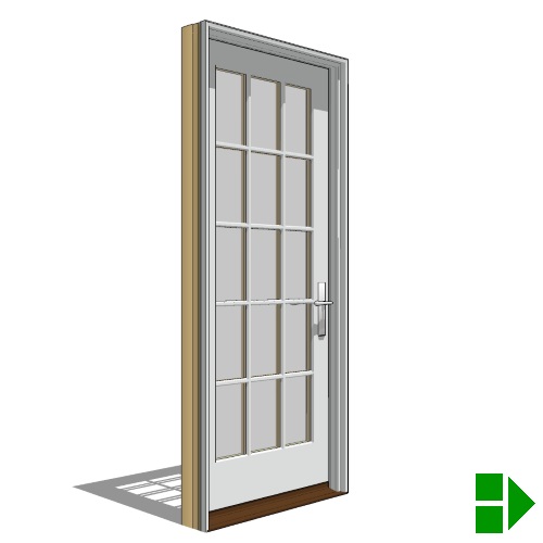 Reserve Series Traditional: In-Swing Door, French-Single, Left Hand Units