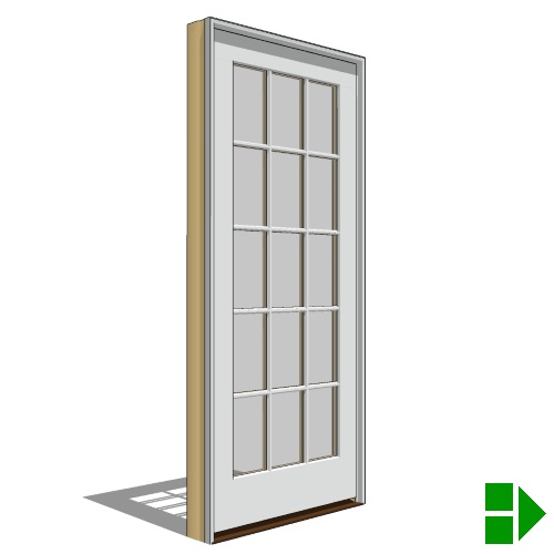 Reserve Series Traditional: Out-Swing Door, French-Single, Fixed Units