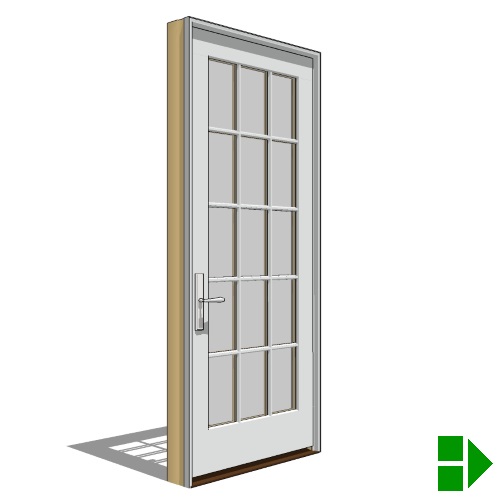 Reserve Series Traditional: Out-Swing Door, French-Single, Right Hand Units