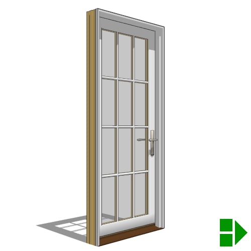 Lifestyle Dual-Pane Series: In-Swing Door, Single, Vent Units