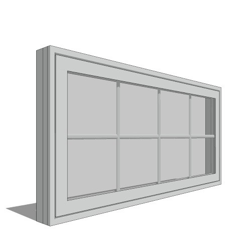 CAD Drawings BIM Models Pella Corporation Impervia Series, Awning Window, Vent Unit