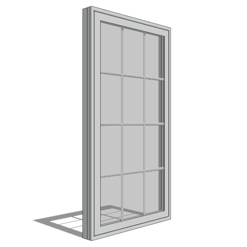 CAD Drawings BIM Models Pella Corporation Impervia Series, Casement Window, Vent Unit