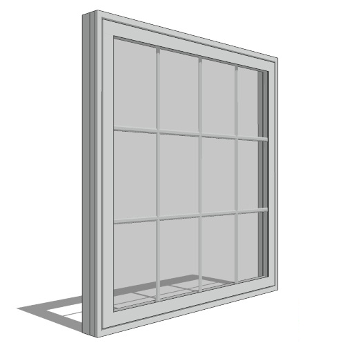 CAD Drawings BIM Models Pella Corporation Impervia Series, Awning Window, Large Vent Units