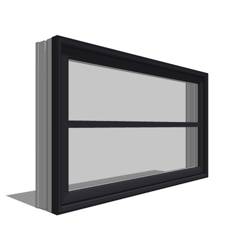 CAD Drawings BIM Models Pella Corporation Architect Series, Contemporary, Awning Window, Fixed Units