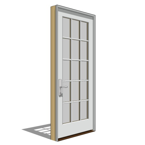 View Pella Reserve, Clad, Wood, Out-Swing Door, French-Single, Left Hand Units