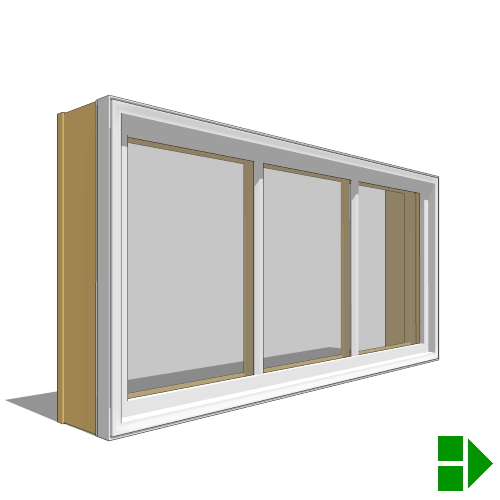 CAD Drawings BIM Models Pella Corporation Lifestyle Dual-Pane Series Sliding Window, Single, Transom Units