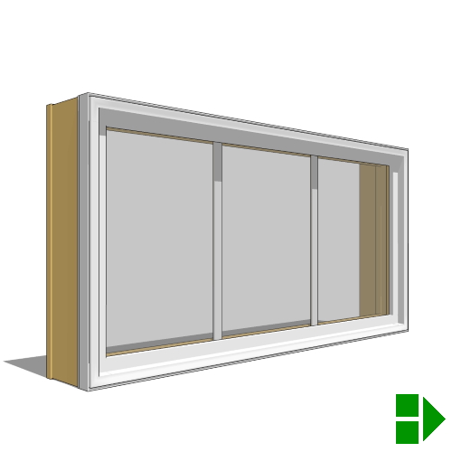CAD Drawings BIM Models Pella Corporation Lifestyle Triple-Pane Series In-Swing Window, Single, Transom Units