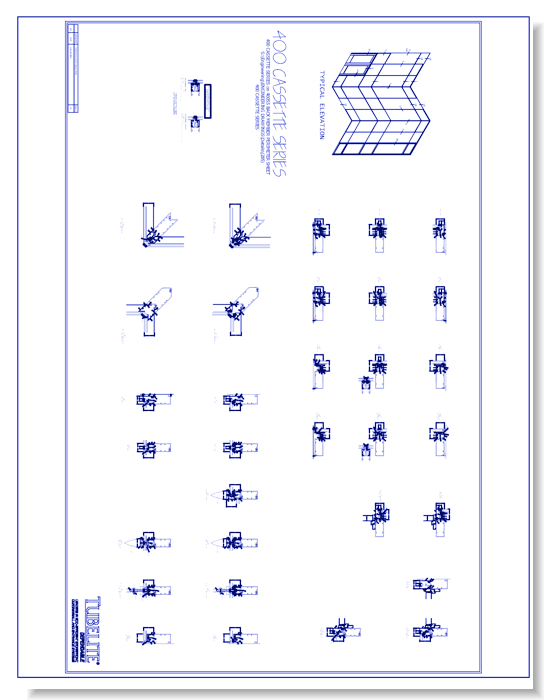 400SS Screw Spline Cassette Curtainwall