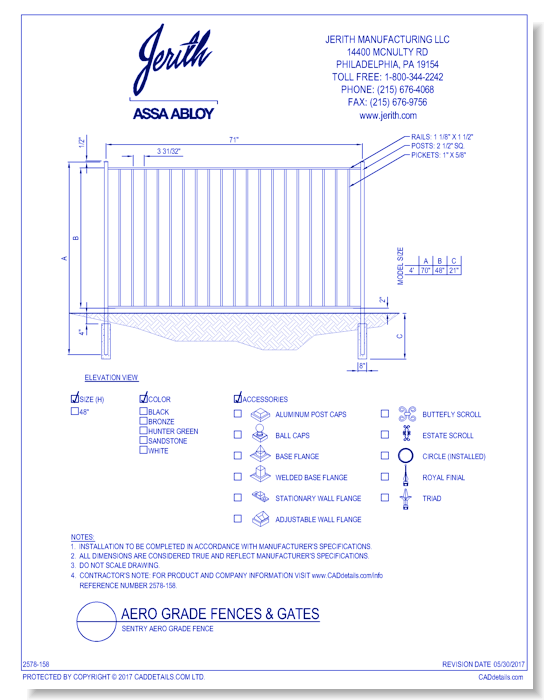Sentry Aero Grade Fence - 48 Inch
