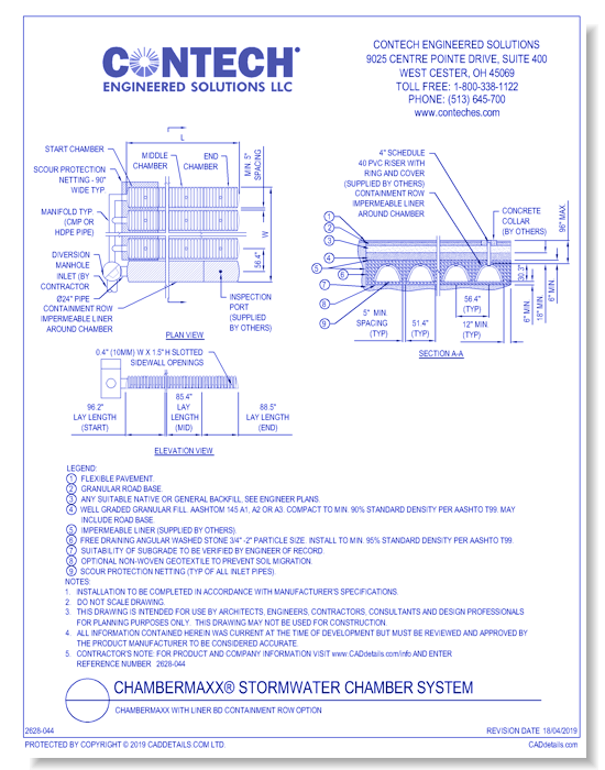 ChamberMaxx® with Liner BD Containment Row Option