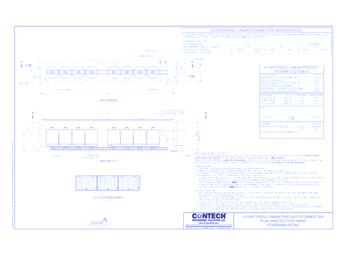 8-Cartridge Linear Precast StormFilter (SFLN8-DTL)