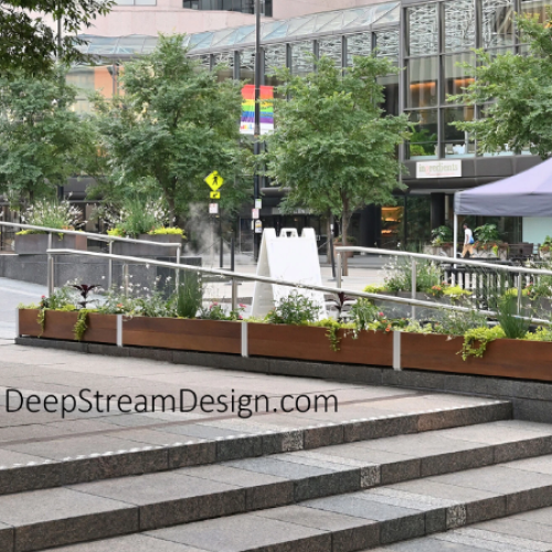 CAD Drawings BIM Models DeepStream Designs Planters for Streetscapes, Parks, and Urban Plazas
