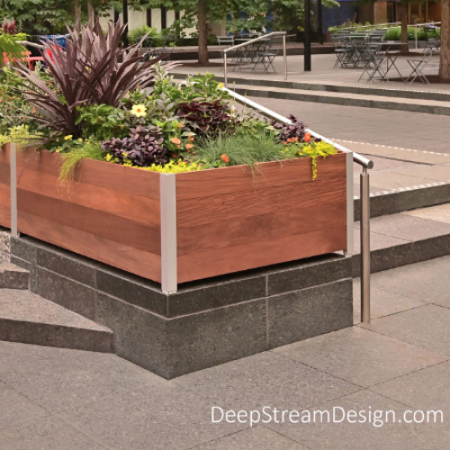 CAD Drawings BIM Models DeepStream Designs Planters for Streetscapes, Parks, and Urban Plazas