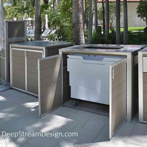 CAD Drawings DeepStream Designs Weatherproof Pool Towel Cabinets and Return Cart Enclosures