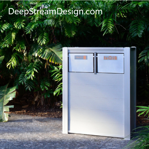 CAD Drawings DeepStream Designs Oahu Modern Commercial Recycling or Trash Receptacle