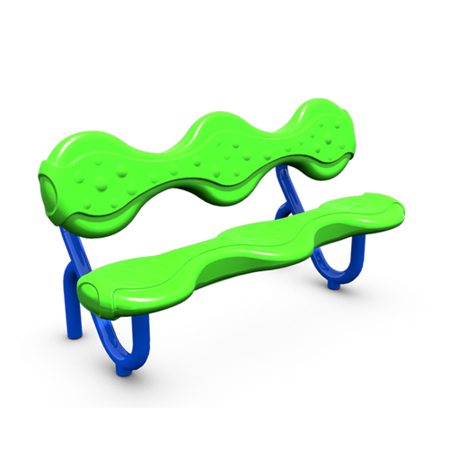 CAD Drawings Play & Park Structures Drizzle Bench With Back