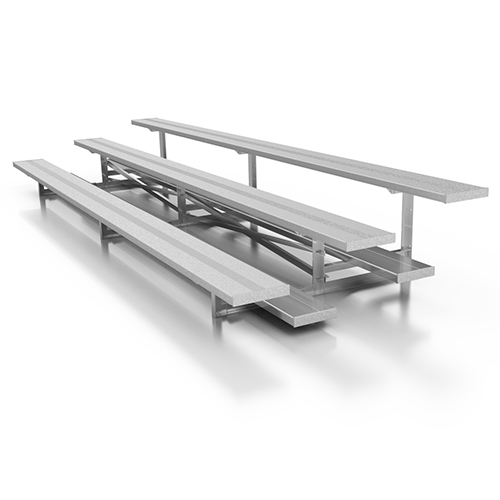 CAD Drawings National Recreation Systems, Inc. 3 Row Standard Low Rise Bleachers ( NB-0315ALRSTD )