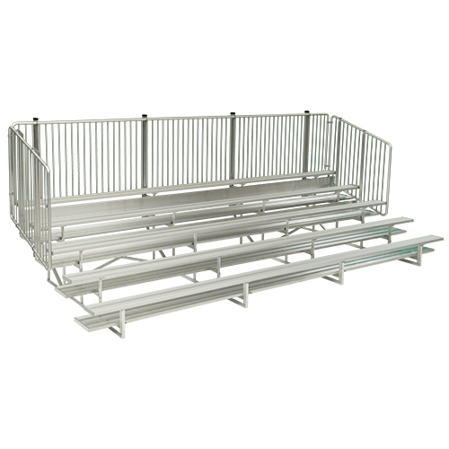 CAD Drawings National Recreation Systems, Inc. 5 Row Deluxe Bleachers With Vertical Picket Guardrails ( NA-0515DLX_VPC )