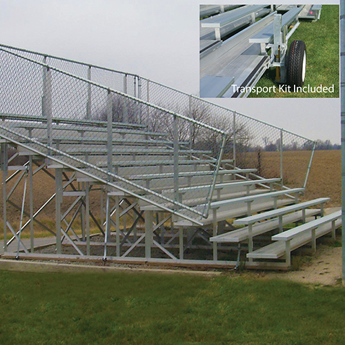 View 10 Row Transportable Deluxe Bleachers ( NA-1015TPPRF_CL )