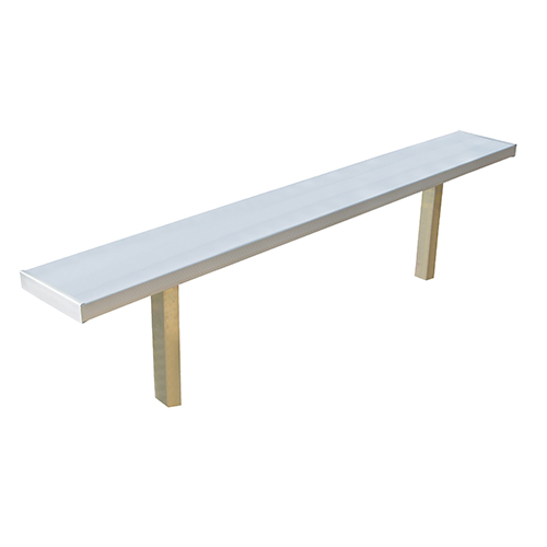 CAD Drawings National Recreation Systems, Inc. Permanent Aluminum Bench Without Backrest ( BE-DD00600 )