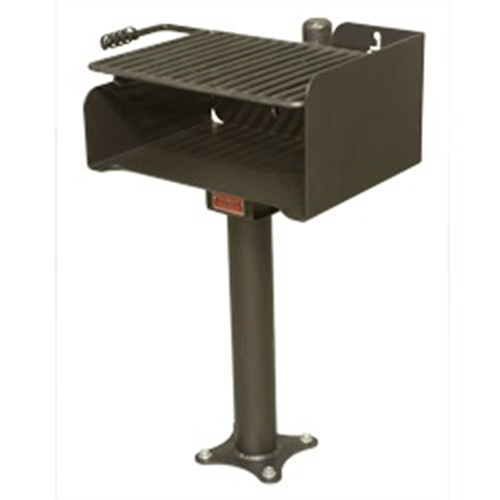 CAD Drawings RJ Thomas Mfg. Co. / Pilot Rock Charcoal Grills: Accessible Park Grill ( ASW-20 & ASW-24 )