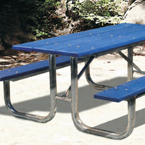 CAD Drawings RJ Thomas Mfg. Co. / Pilot Rock XT Series: Extra Heavy Duty Portable Rectangular Tables w/ 100% Recycled Plastic Top & Seats ( AI-1475 )