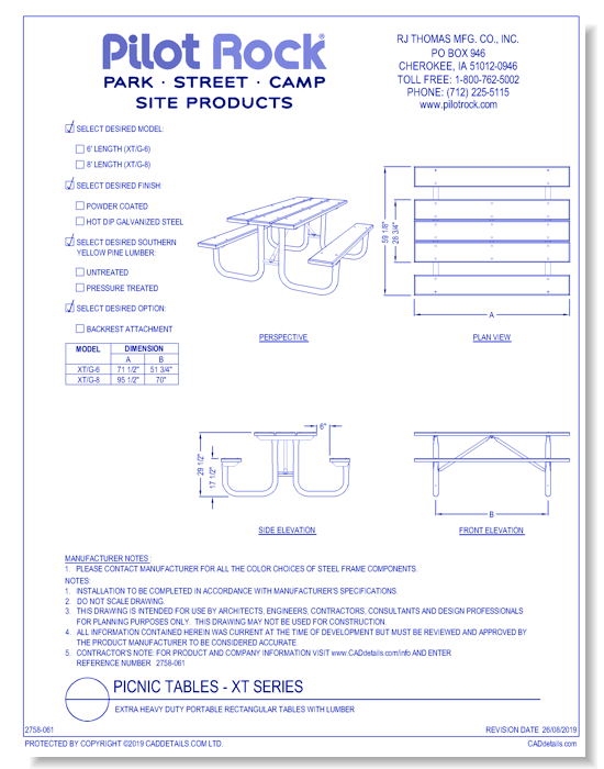 XT Series: Extra Heavy Duty Portable Rectangular Tables w/ Lumber