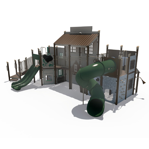 CAD Drawings Superior Recreational Products | Playgrounds Western Town (SRPFX-50074-R1)