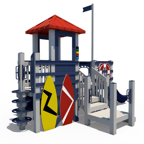 CAD Drawings Superior Recreational Products | Playgrounds Lifeguard Shack (R3-20054-R1)