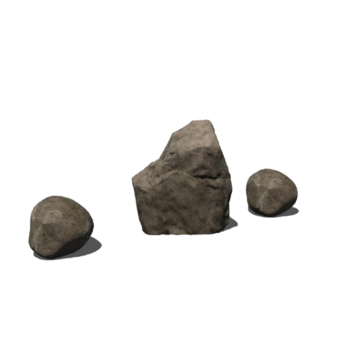 CAD Drawings Superior Recreational Products | Playgrounds Freestanding Play: Stepping Boulders (UP501)