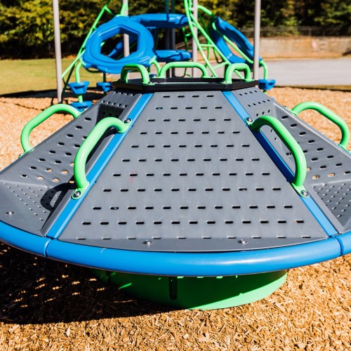 CAD Drawings Superior Recreational Products | Playgrounds Freestanding Play: Inclusive Atom Spinner (TFR0659XX)