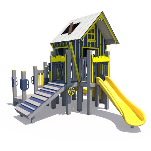 CAD Drawings Superior Recreational Products | Playgrounds R-Town Cottage (RFX-30156)