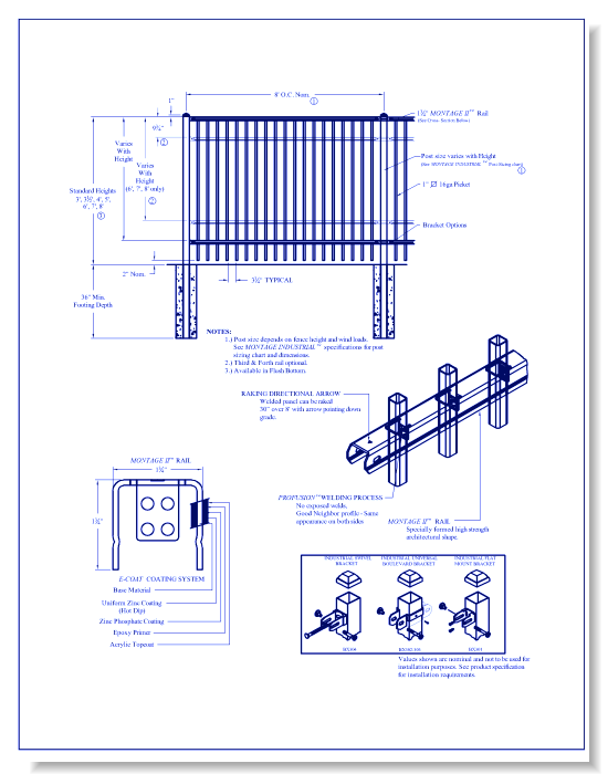 Montage Industrial 2/3/4 Rail Majestic Panel