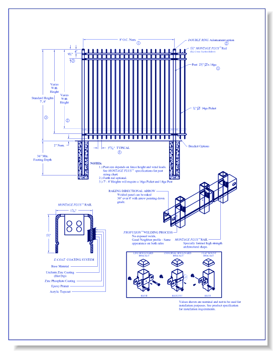 Montage Commercial 3/4 Rail Genesis Panel