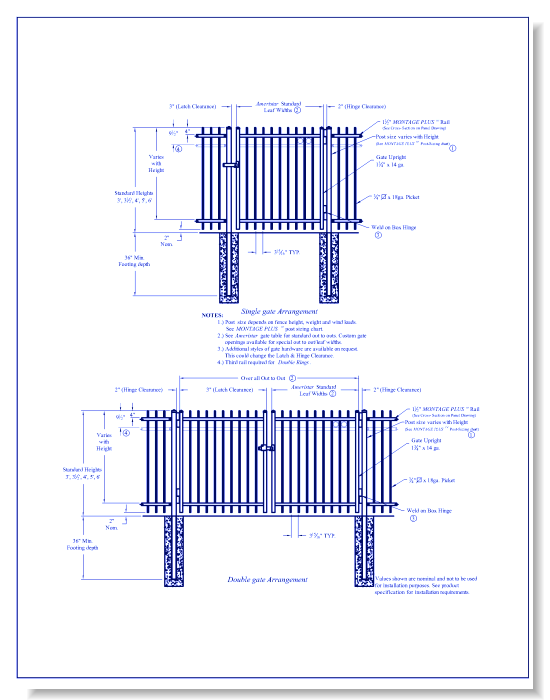 Montage Plus 2/3 Rail Genesis Gate