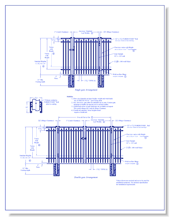 Echelon Plus 3/4 Rail Conqueror Gate