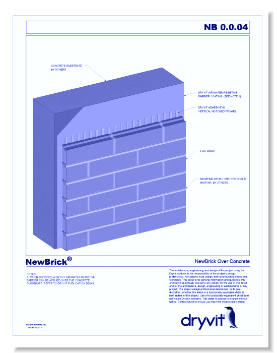NewBrick® System: NewBrick Over Concrete