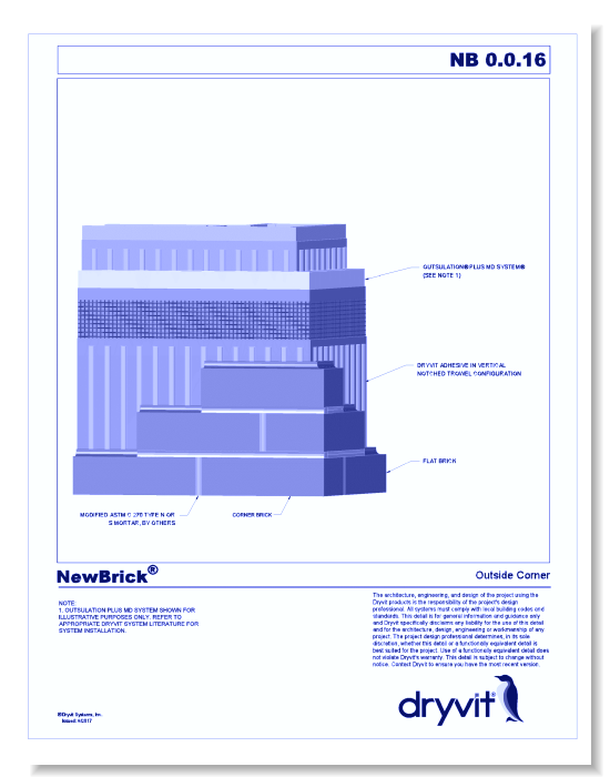 NewBrick® System: Outside Corner