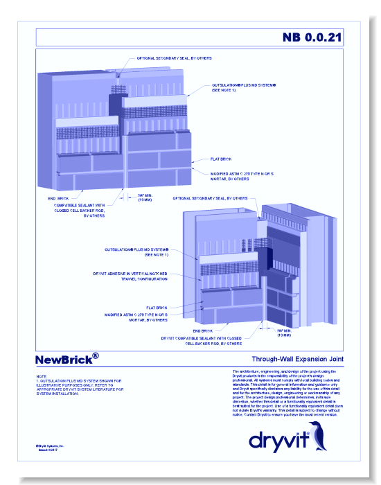NewBrick® System: Through-Wall Expansion Joint