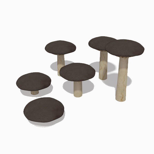 CAD Drawings Landscape Structures Inc. Mushroom Steppers