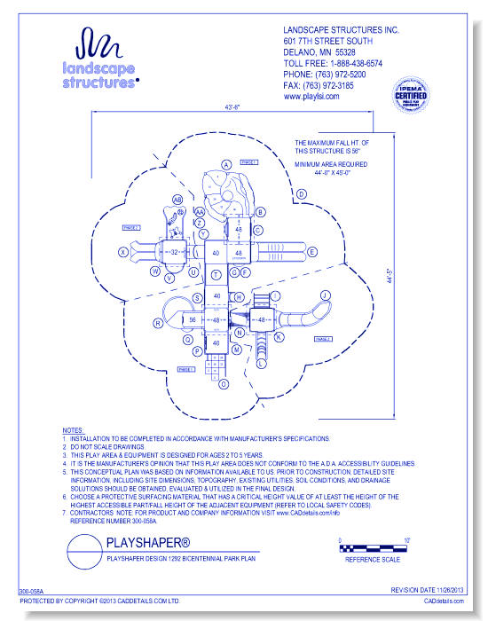 PlayShaper Design 1292 Bicentennial Park Plan