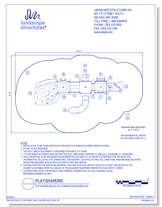 PlayShaper Design 1821 Soaring Eagles Park Plan